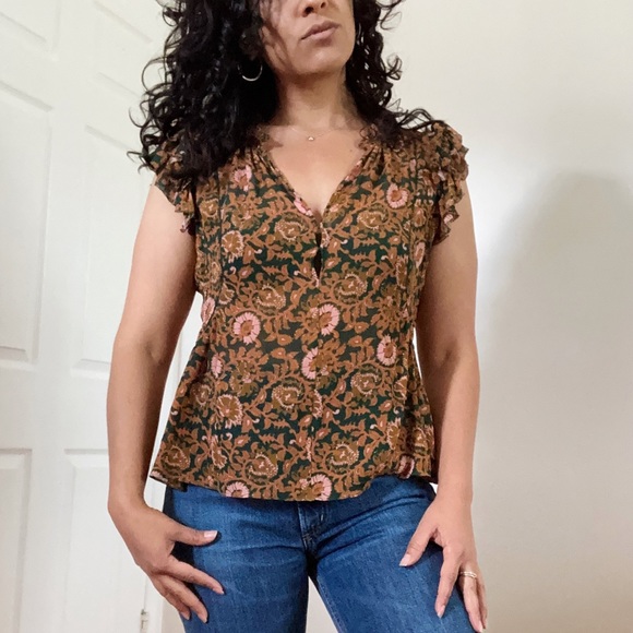 APIECE APART SILK BLOUSE - Picture 4 of 7